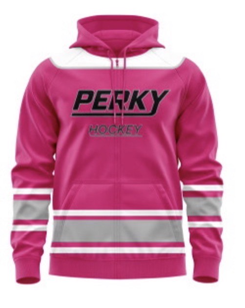 Perky Hockey Hoodie/Jersey Pink (Pre Order)