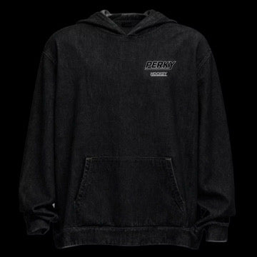 Perky Hockey Denim Wash Lavender Hoodie Youth (Pre Order)